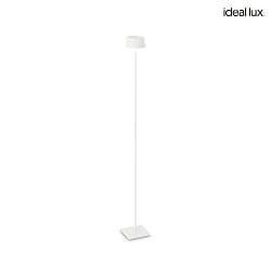LED Outdoor Akku-Stehleuchte PURE, 115cm, 3,7V, 1,5W, 3000K, 230lm, IP54, integr. Touch-Dimmer, wei
