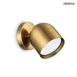 wall luminaire DODO 1 flame GX53 IP20, brass dimmable