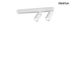 ceiling luminaire PROFILO 2 flames GU10 IP20, white dimmable