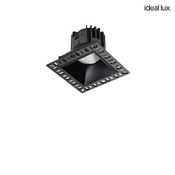 LED Deckeneinbauleuchte GAME TRIMLESS, eckig, 10cm, 36, 11W, 3000K, 1100lm, CRI>80, IP20, schwarz