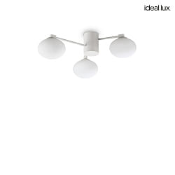 ceiling luminaire HERMES 3 flames G9 IP20, white dimmable