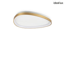 ceiling luminaire GEMINI 61 on/off IP20, brushed brass 