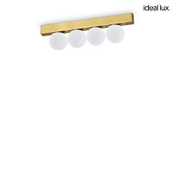 ceiling luminaire PING PONG IP20, brushed brass 