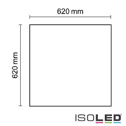 LED Panel Business Line 625 UGR<19 2H, BAP geeignet, IP40, 36W 4000K 4650lm 120, wei RAL 9016, nicht dimmbar