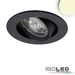 LED Einbauleuchte SLIM68, rund, 9W, 3000K, IP40, DALI dimmbar, schwarz
