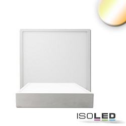LED Deckenleuchte PRO, eckig, 120mm, 8W, ColorSwitch 2700|3000|4000K, IP20, dimmbar, wei