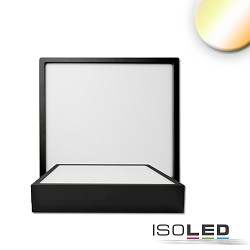 LED Deckenleuchte PRO, eckig, 120mm, 8W, ColorSwitch 2700|3000|4000K, IP20, dimmbar, schwarz