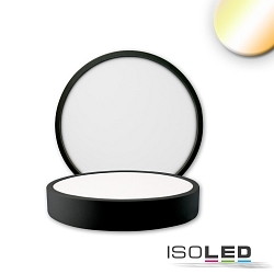 LED Deckenleuchte PRO, rund, 120mm, 8W, ColorSwitch 2700|3000|4000K, IP20, dimmbar, schwarz