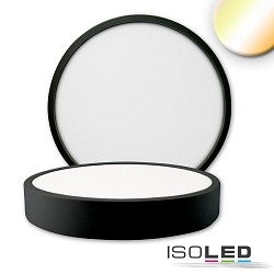 LED Deckenleuchte PRO, rund, 225mm, 24W, ColorSwitch 2700|3000|4000K, IP20, dimmbar, schwarz