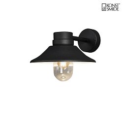 outdoor wall luminaire VEGA with shade E27 IP54, black dimmable
