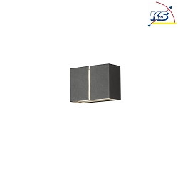 Outdoor wall luminaire PAVIA, with double cone of light, 3W 3000K 800lm, anthracite aluminium