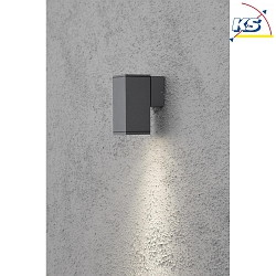 Outdoor wall luminaire MONZA, GU10 max. 35W, anthracite aluminium / clear glass