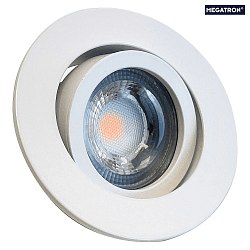 recessed luminaire DECOCLIC KOIN DIM round, swivelling, set of 1 IP20, white dimmable 7,6W 550lm 3000K 38 38 CRI > 97