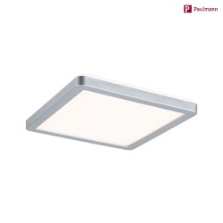 LED Panel ATRIA SHINE, 19x19cm, 230V, 11.2W 3000K 900lm, Kunststoff, Chrom matt