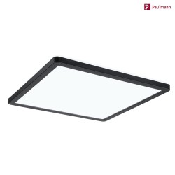 LED Panel ATRIA SHINE, 29.3x29.3cm, 230V, 16W 4000K 1600lm, Kunststoff, Schwarz