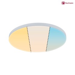 LED Panel VELORA WHITESWITCH, Metall, wei,  40cm, 19W 3000/4000/6500K 1950lm