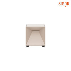 battery table lamp NUTALIS MINI IP54, dune beige dimmable