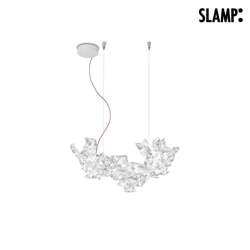 Pendant luminaire HANAMI SMALL, 5x LED G9 5W (dimmable, excl.), clear / red wire