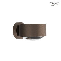 outdoor wall luminaire PUK MAXX WALL OUTDOOR up / down, rigid, without lens IP44, brown, mat dimmable