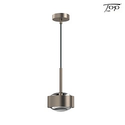 pendant luminaire PUK MAXX DROP SOLO (COB LED) up / down, rigid, without lens IP20, nickel matt dimmable