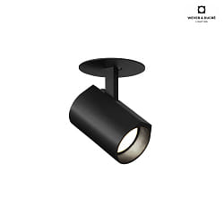 LED Recessed spot CENO 1.0, 3000K, CRi >90, rotatable/swivelling, dimmable, black