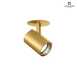LED Recessed spot CENO 1.0, 3000K, CRi >90, rotatable/swivelling, dimmable, gold