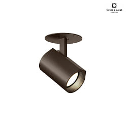 LED Recessed spot CENO 1.0, 3000K, CRi >90, rotatable/swivelling, dimmable, bronze