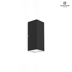 LED Wall luminaire TRAIN 2.0, 2-sided, 8W 2700K 490lm 36, CRi >90, dimmable, black
