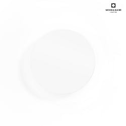 LED Wall luminaire MILES 2.0 ROUND, indirect,  19cm, 8W 2700K, CRi >90, dimmable, white