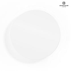 LED Wall luminaire MILES 3.0 ROUND, indirect,  26cm, 8W 2700K, CRi >90, dimmable, white