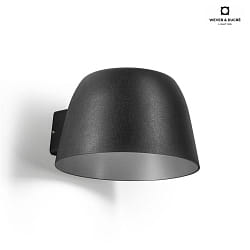 LED Outdoor Wall luminaire SWAM 1.0, IP65, 8W 2700K, CRi >90, dimmable, black