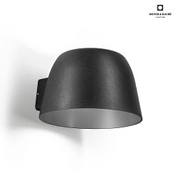 LED Outdoor Wall luminaire SWAM 1.1, IP65, 13W 2700K, CRi >90, dimmable, black
