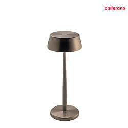 battery table lamp SISTER LIGHT IP65, copper, anodised dimmable