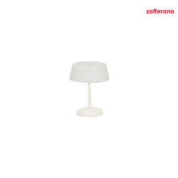 battery table lamp SISTER LIGHT MINI IP65, glossy, pearl white dimmable