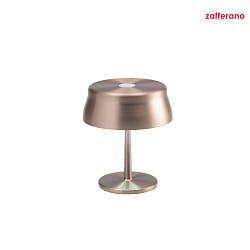 battery table lamp SISTER LIGHT MINI IP65, copper, anodised dimmable