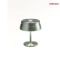 battery table lamp SISTER LIGHT MINI IP65, green, anodised dimmable