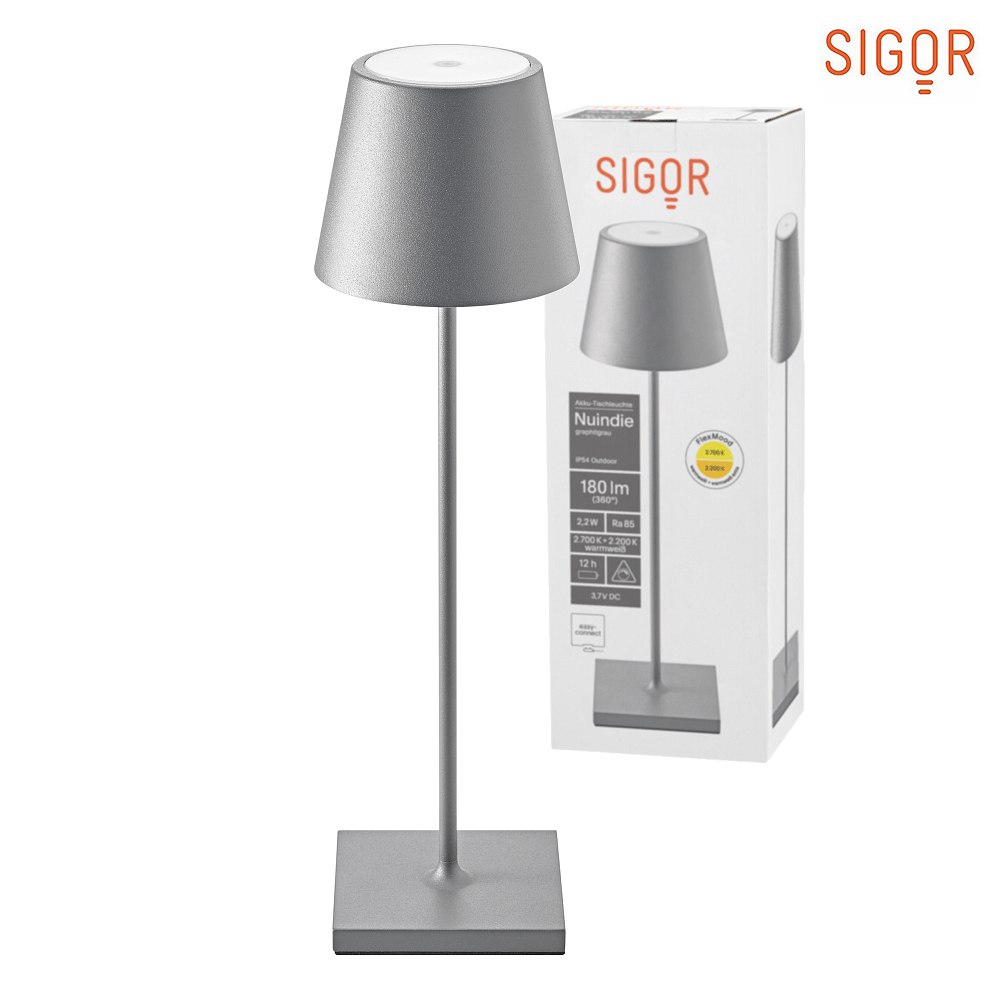 SIGOR KS 4501301 - - NUINDIE Licht Akku-Tischleuchte