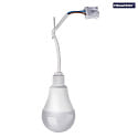 work lamp CONSTRUCTION SITE LIGHT D60MM with strain relief, with junction box, switchable E27 IP20, white